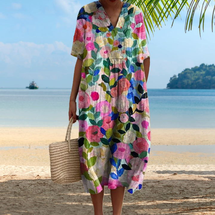 Bernadette | Damen Leichtes Kleid | Sommerlich