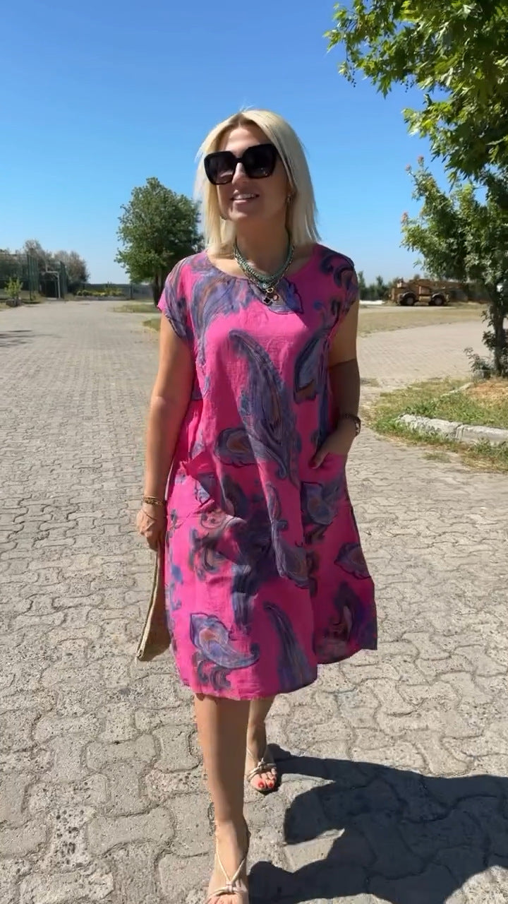 Lara | Damen Elegantes Kleid | Knielang