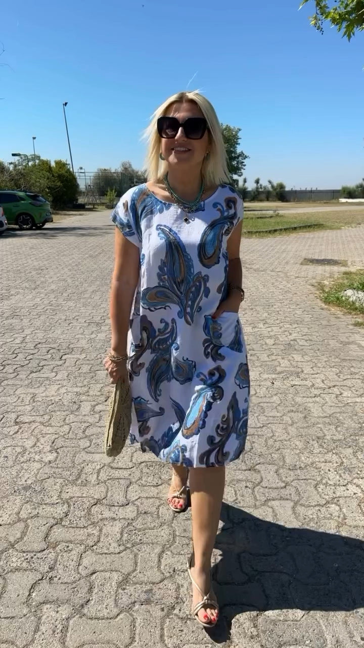 Lara | Damen Elegantes Kleid | Knielang