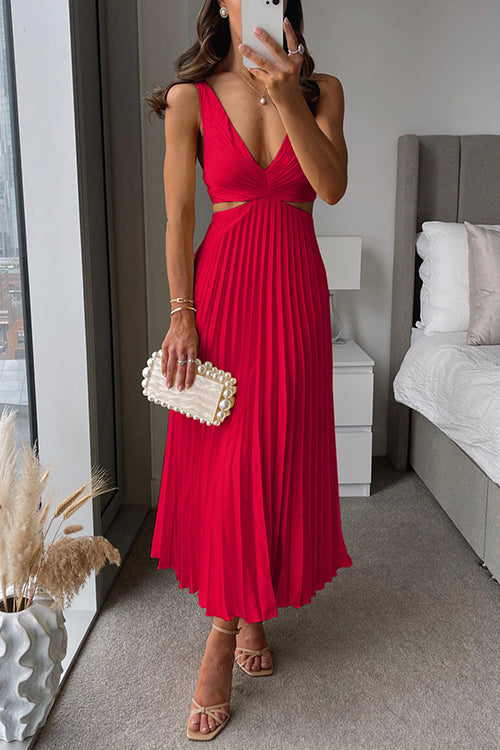 Lenara | Damen Ärmelloses Sommerkleid | Minimalistisch Elegant