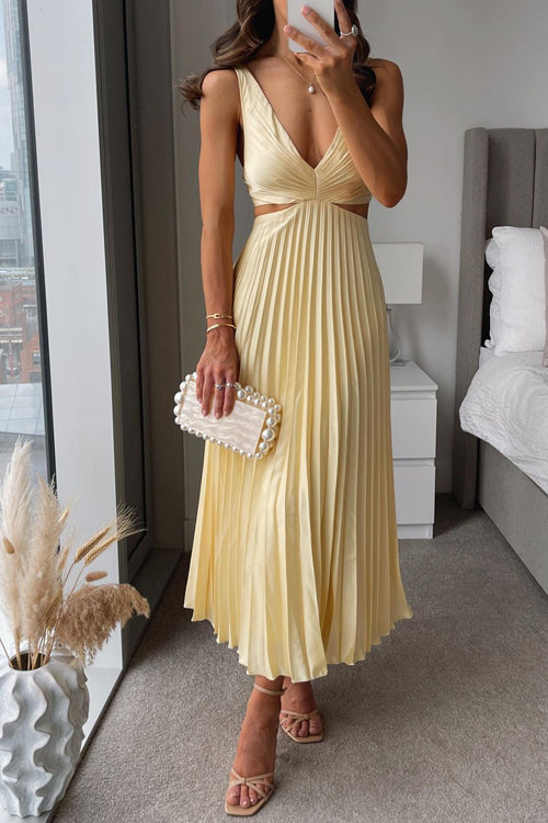 Lenara | Damen Ärmelloses Sommerkleid | Minimalistisch Elegant