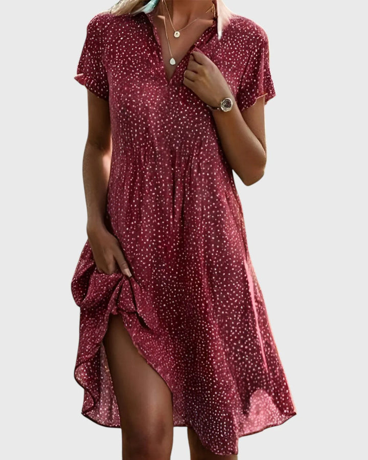 Vittoria | Damen Polka-Dots Kleid | Retro und Bequem