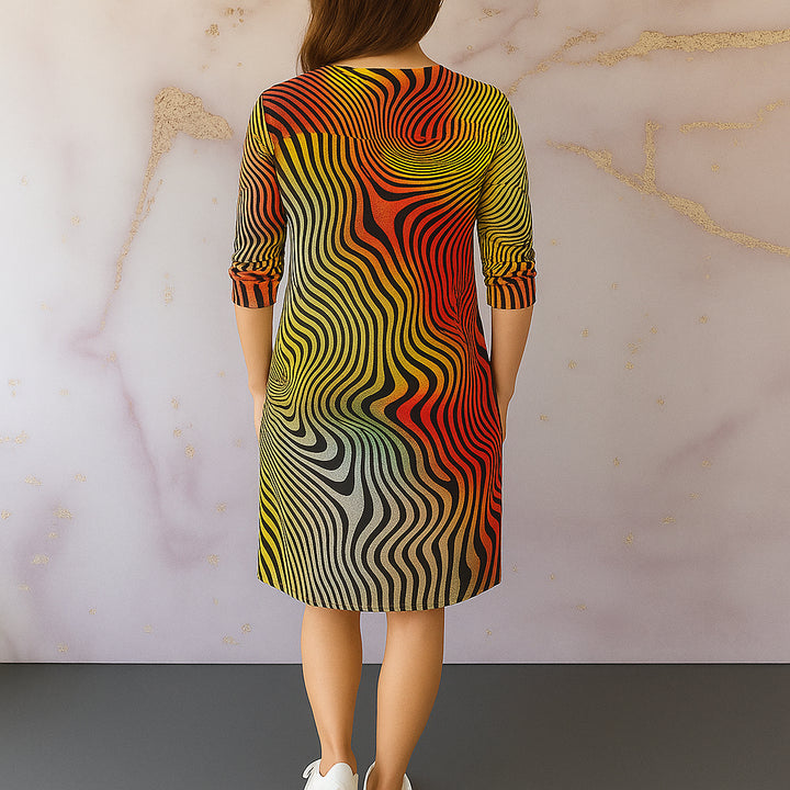 Ria | Damen V-Ausschnitt Kleid | Elegant und Vielseitig