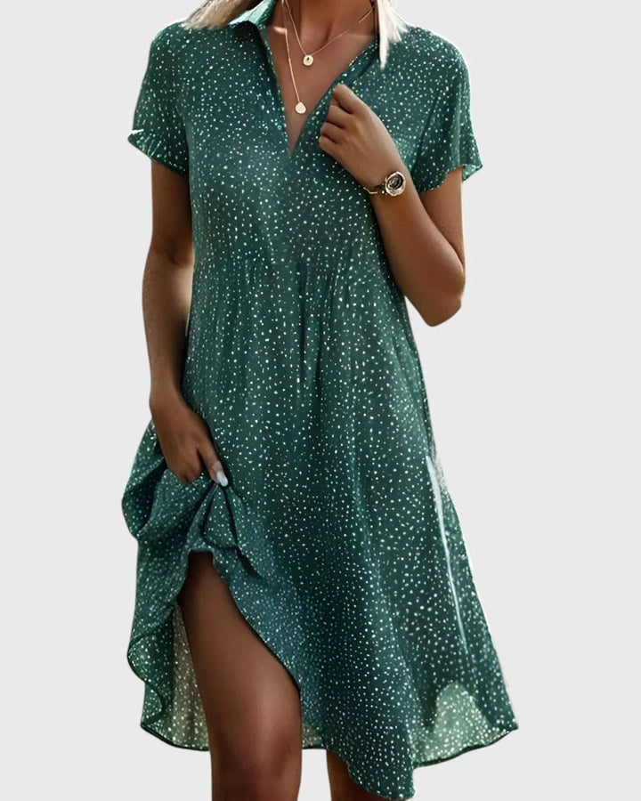 Vittoria | Damen Polka-Dots Kleid | Retro und Bequem