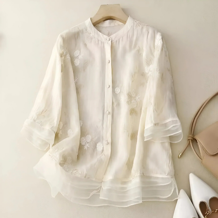 Fenja | Damen Florale Bluse | Bequem