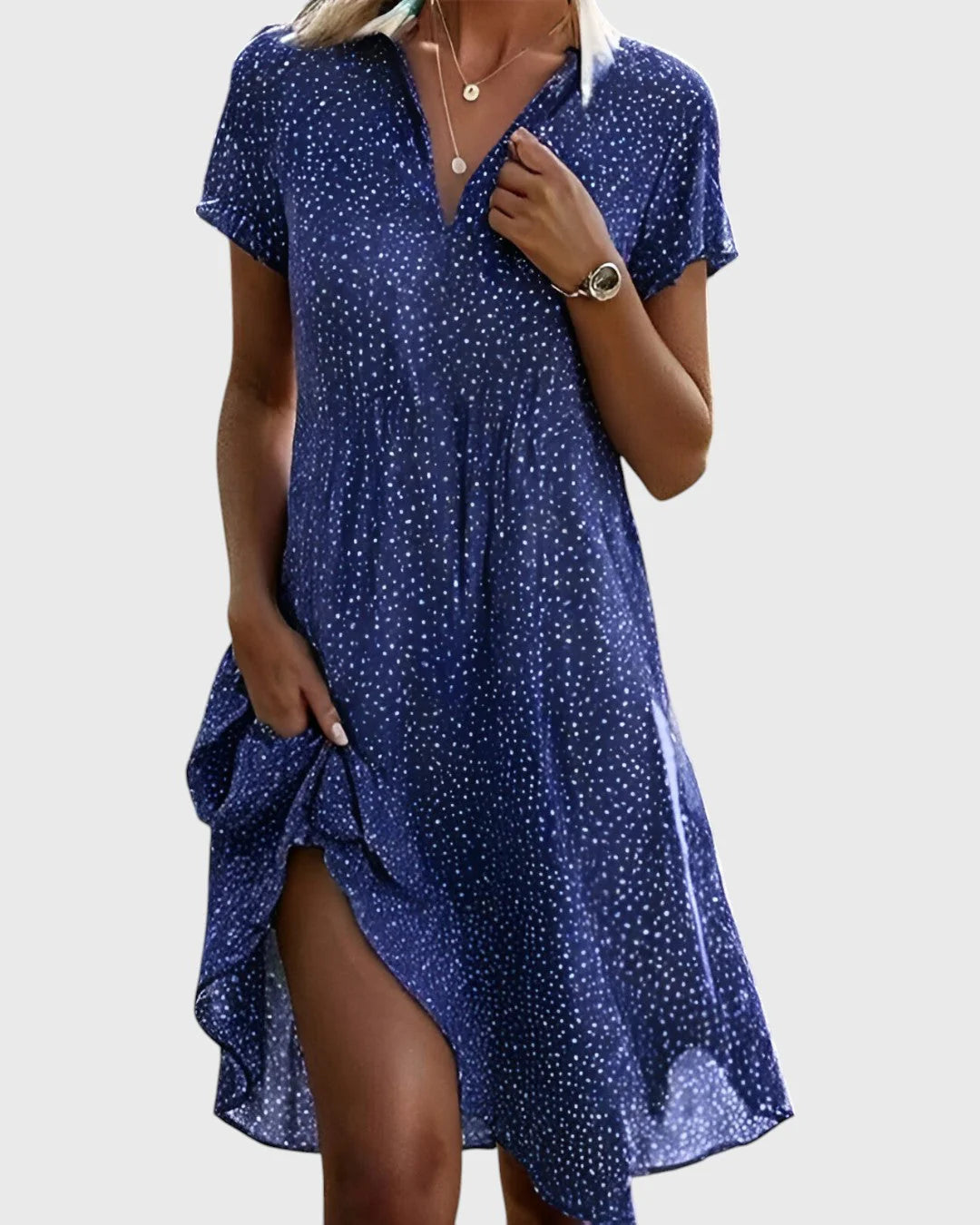 Vittoria | Damen Polka-Dots Kleid | Retro und Bequem