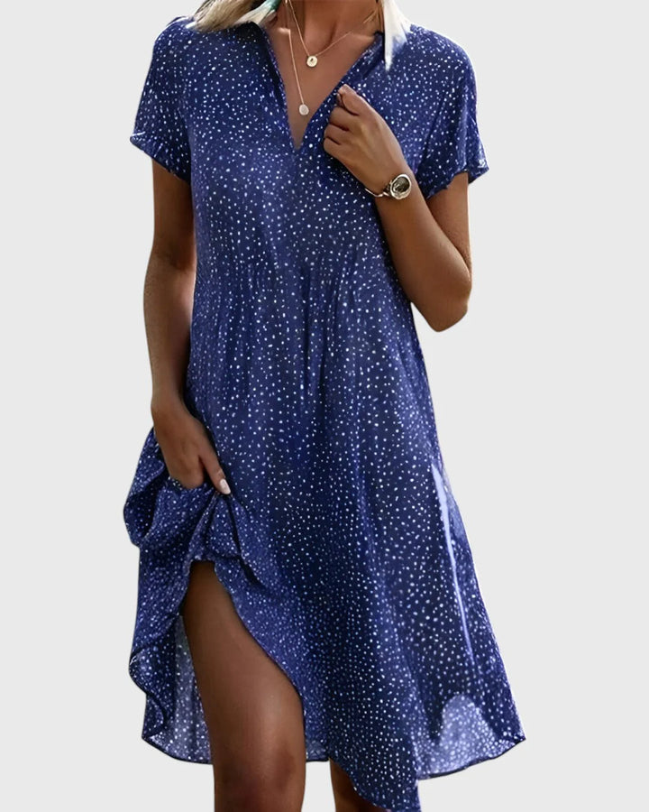 Vittoria | Damen Polka-Dots Kleid | Retro und Bequem