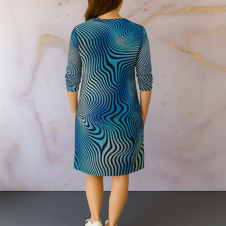 Ria | Damen V-Ausschnitt Kleid | Elegant und Vielseitig
