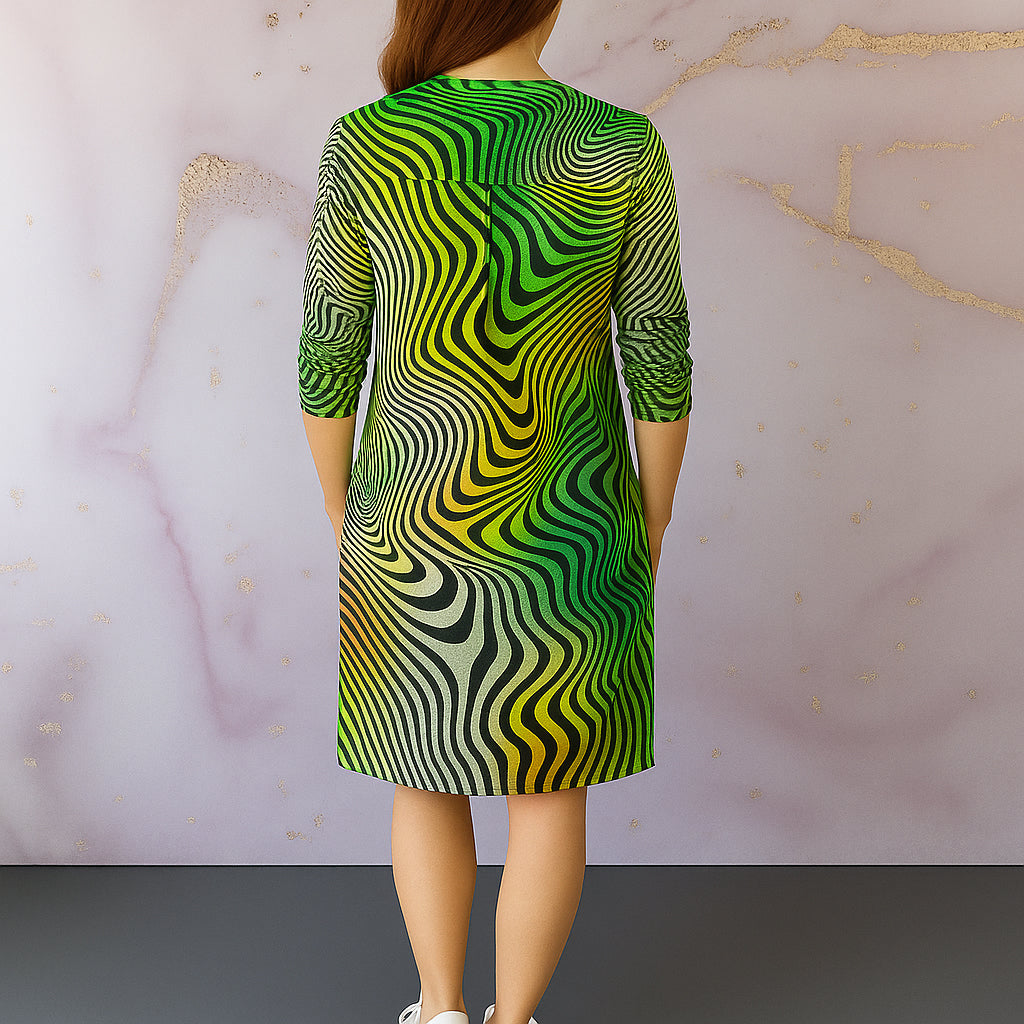 Ria | Damen V-Ausschnitt Kleid | Elegant und Vielseitig