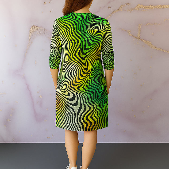 Ria | Damen V-Ausschnitt Kleid | Elegant und Vielseitig