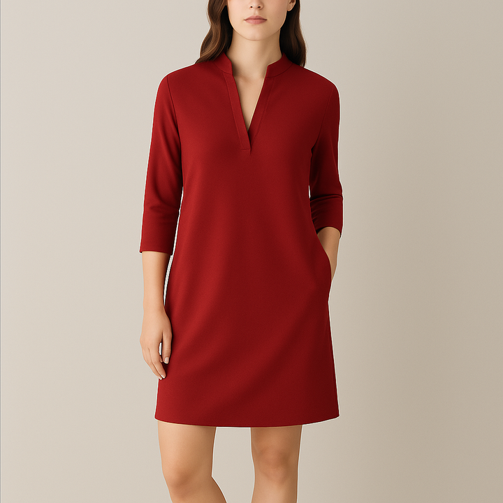 Lysandra | Damen Schlichtes Kleid | Zeitlose Eleganz