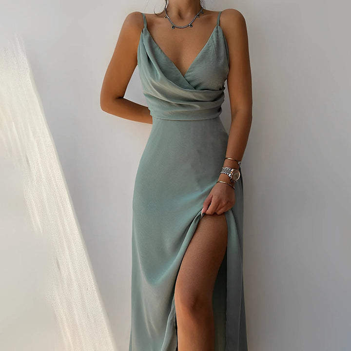 Cathleen | Damen Elegantes Kleid | Trägerlos & Sommerlich