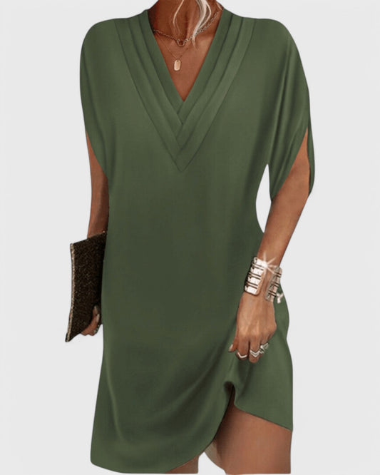 Kleid mit V-Ausschnitt für Damen
