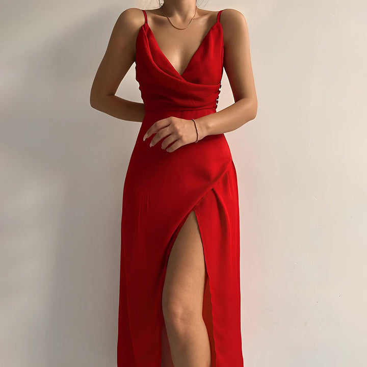 Cathleen | Damen Elegantes Kleid | Trägerlos & Sommerlich