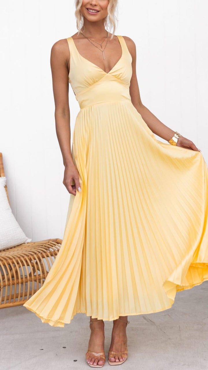 Valeria | Damen Sommerliches Maxikleid | Eleganter Schnitt