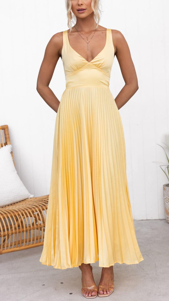 Valeria | Damen Sommerliches Maxikleid | Eleganter Schnitt