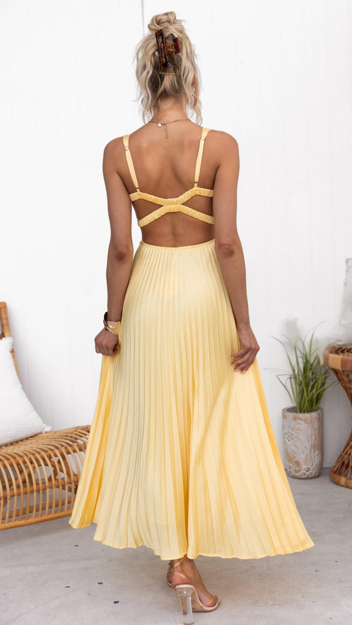 Valeria | Damen Sommerliches Maxikleid | Eleganter Schnitt