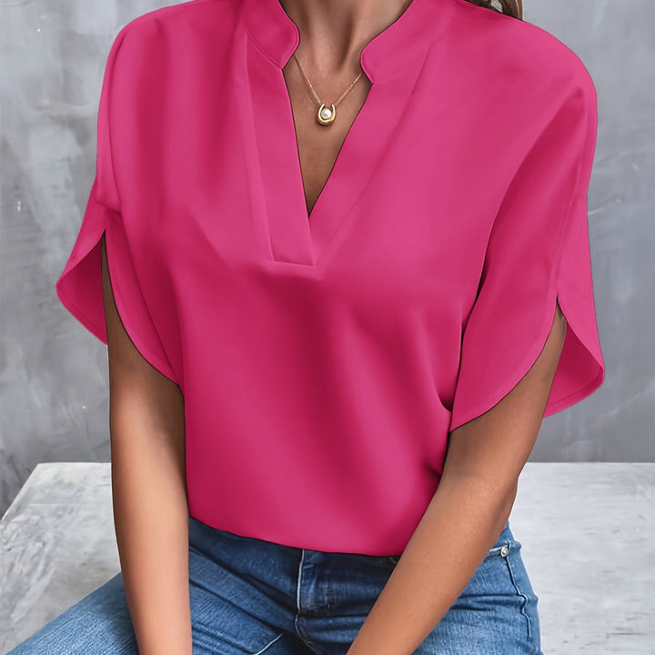 Lilia | Damen Leichte Bluse | Schlitzärmel