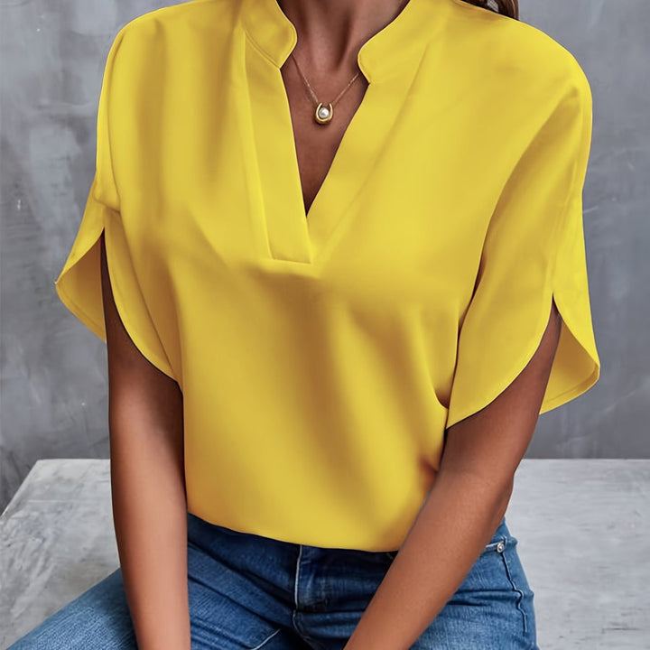 Lilia | Damen Leichte Bluse | Schlitzärmel