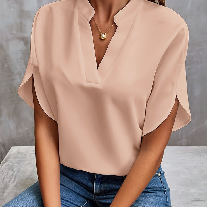 Lilia | Damen Leichte Bluse | Schlitzärmel