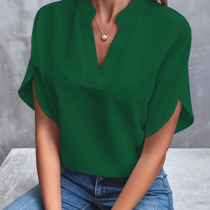 Lilia | Damen Leichte Bluse | Schlitzärmel