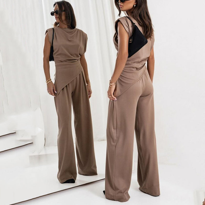 Lina Set | Damen Zweiteiliges Set | Drapiert & Elegant