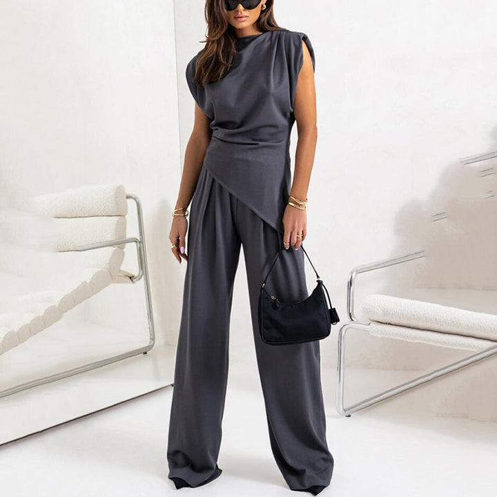 Lina Set | Damen Zweiteiliges Set | Drapiert & Elegant