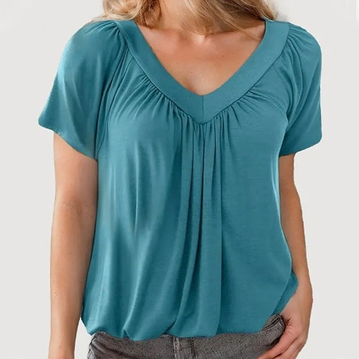Freya | Damen Gekräuseltes Top | Alltag Elegant