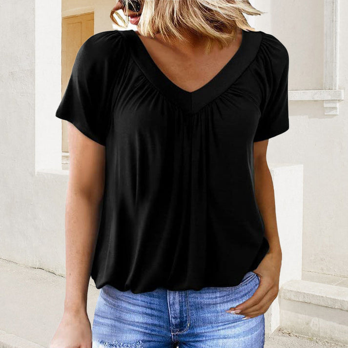 Freya | Damen Gekräuseltes Top | Alltag Elegant